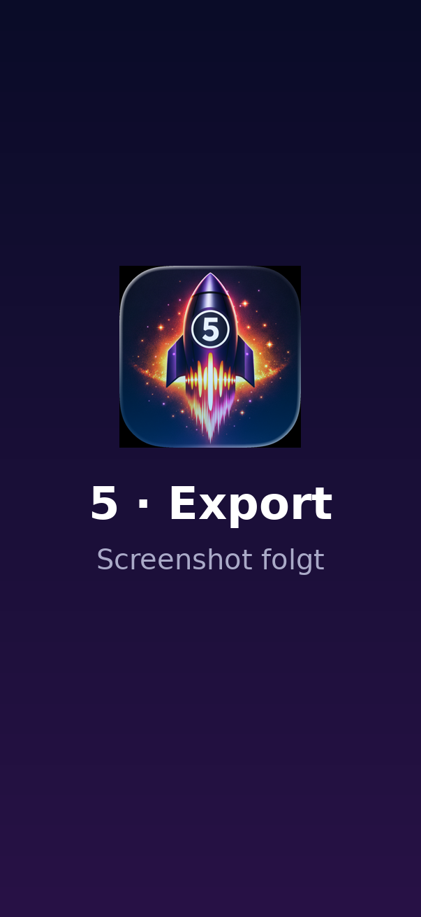 High Five Studio – Export & share