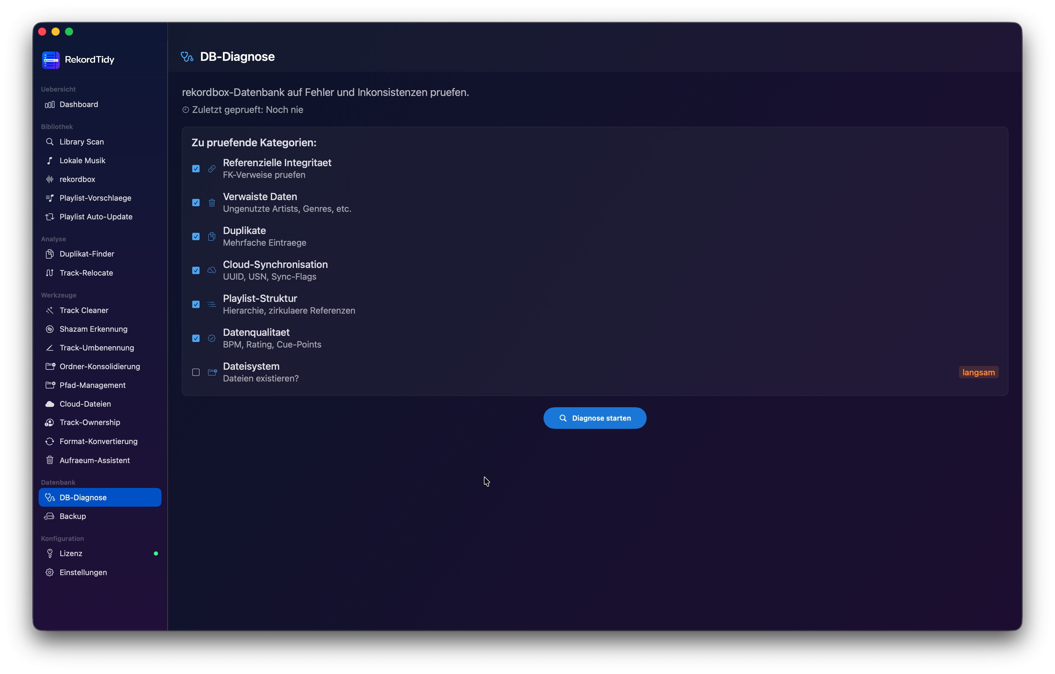 DB-Diagnose