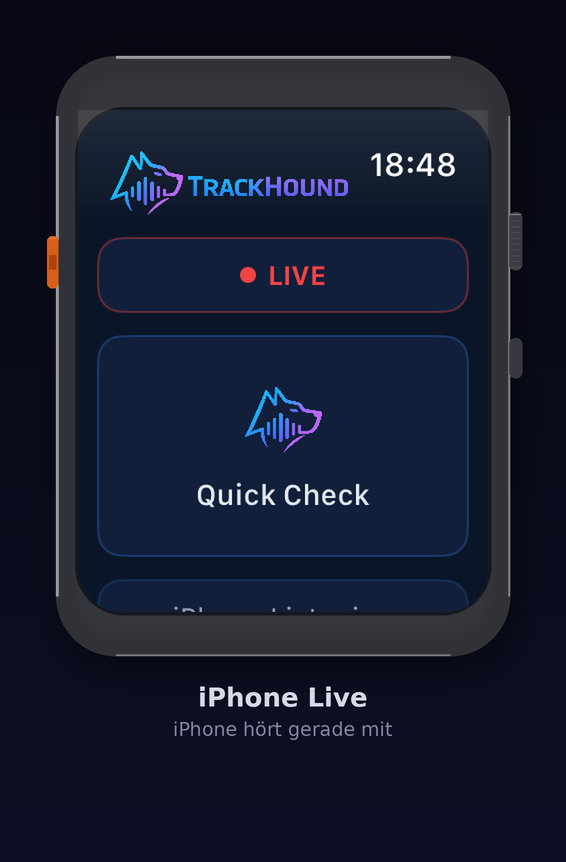 TrackHound Watch – iPhone Live
